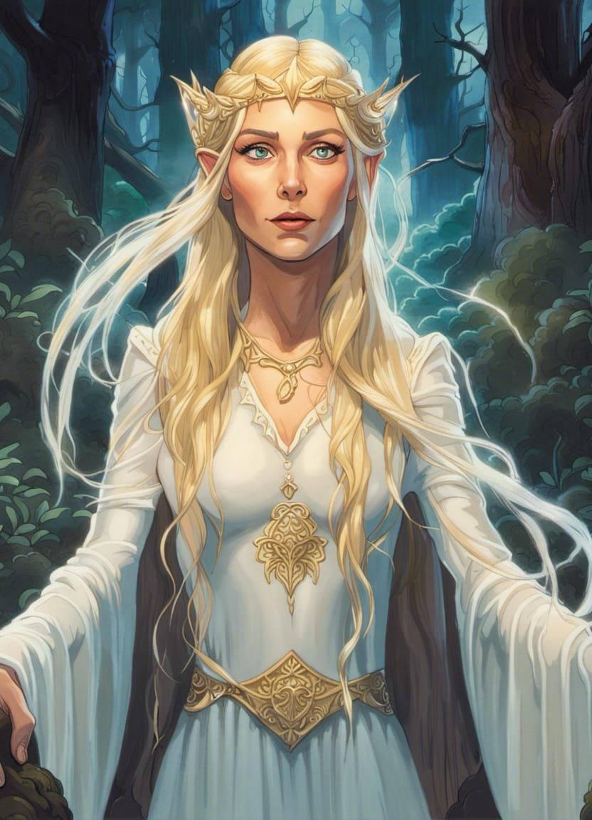 Elven Lady - AI Generated Artwork - NightCafe Creator