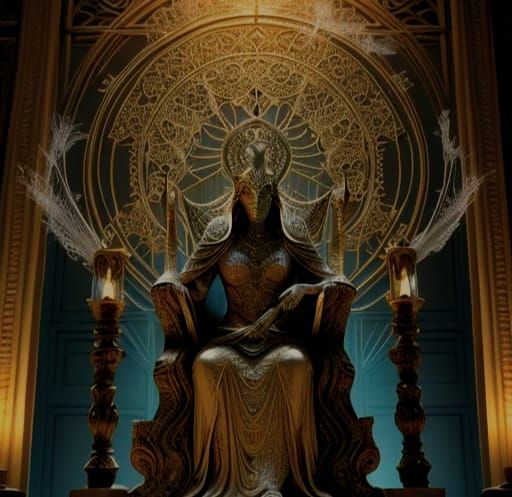 make the same image fashioned from spiderwebs