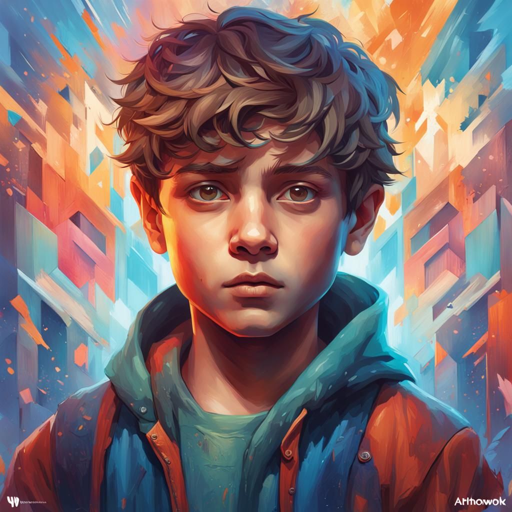 Make a boy multi colour background