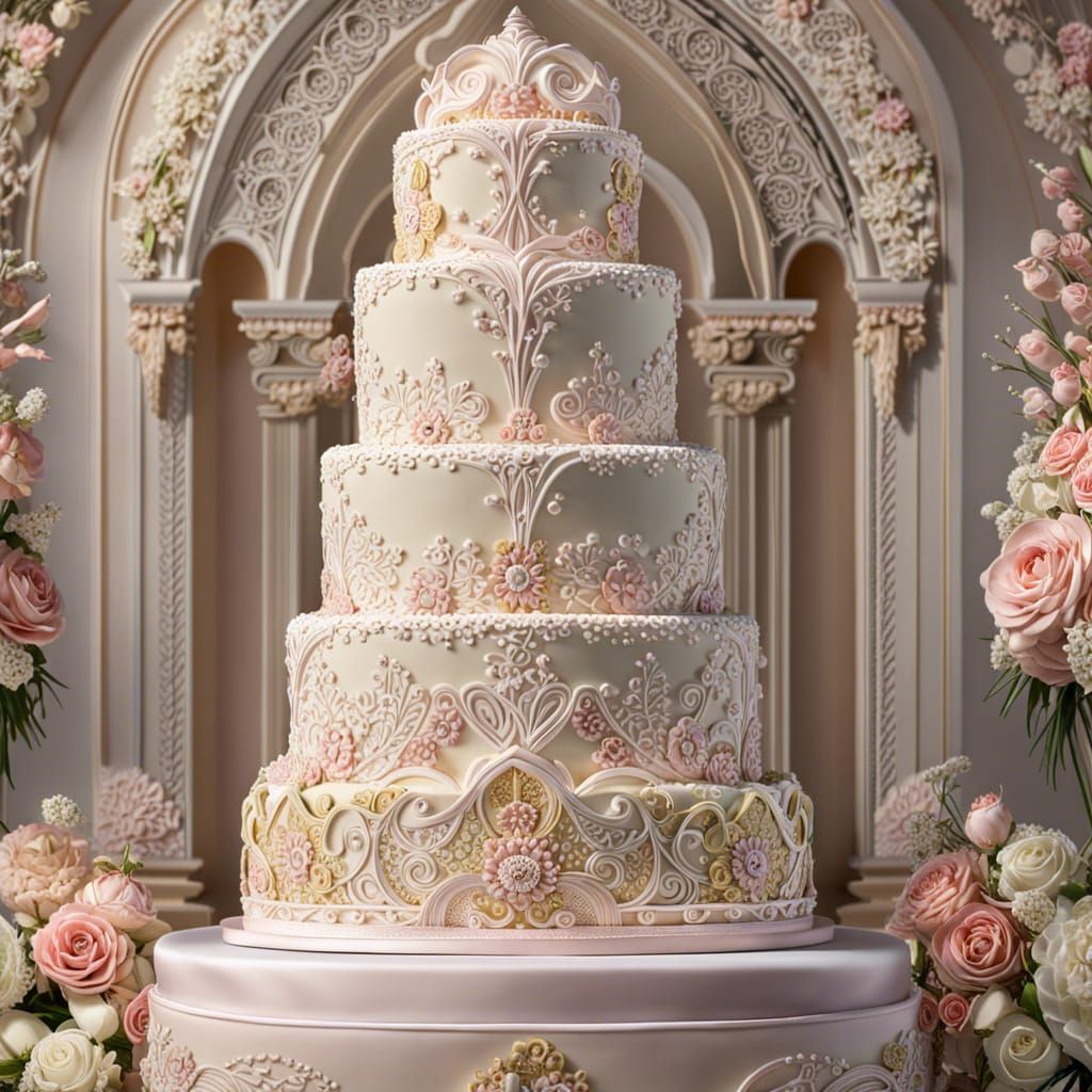 BEAUTIFUL WEDDING CAKE!  by @Image-Hunter