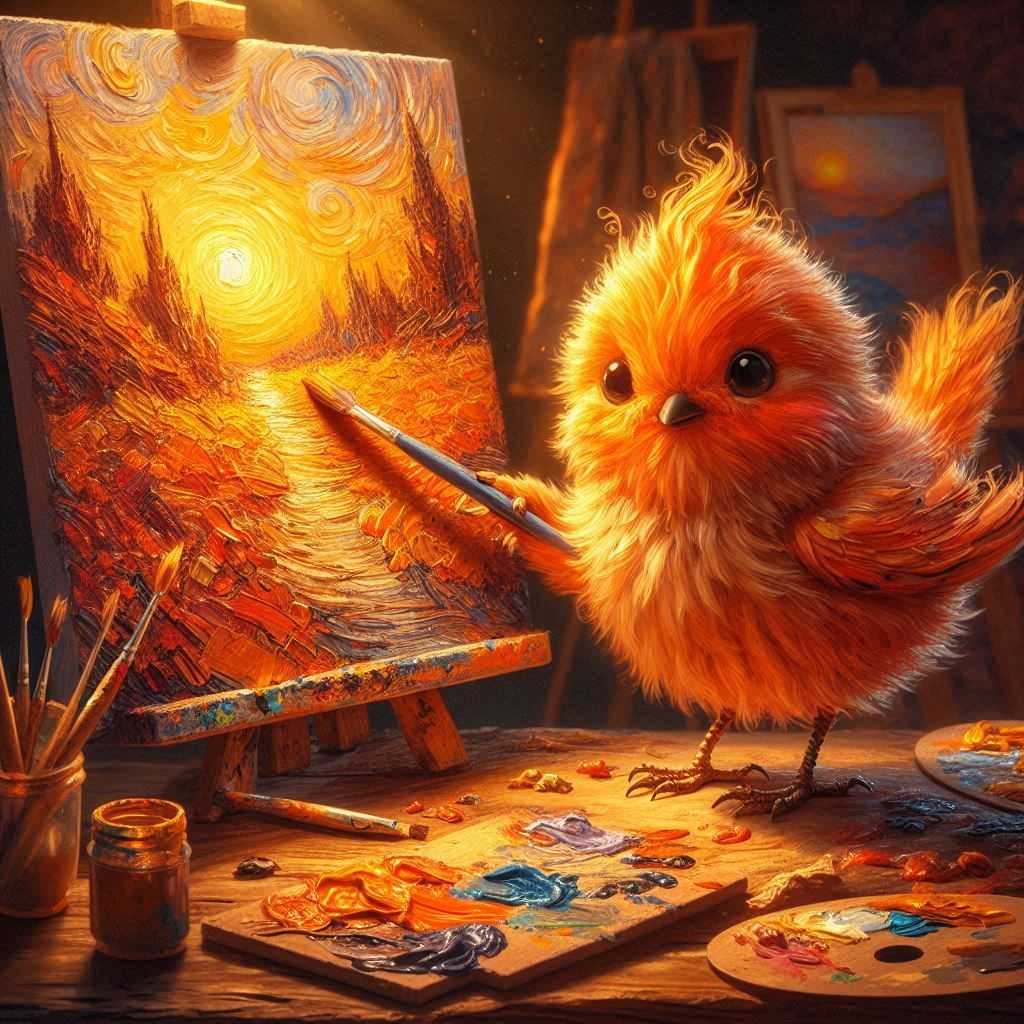 Orange artist  by @Caroline