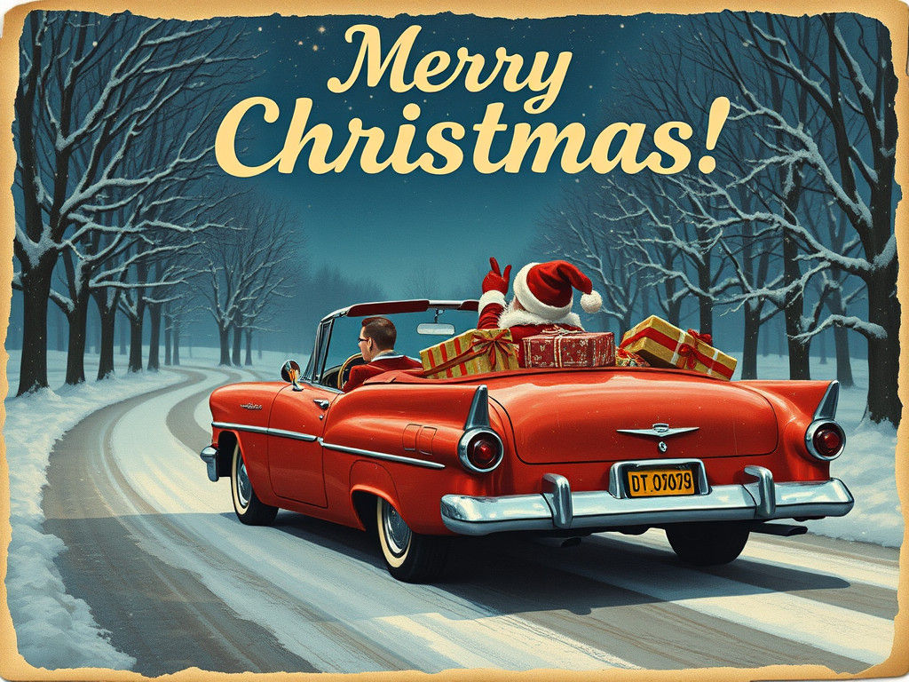 Convertible Christmas  by @RandomlyGeneratedName