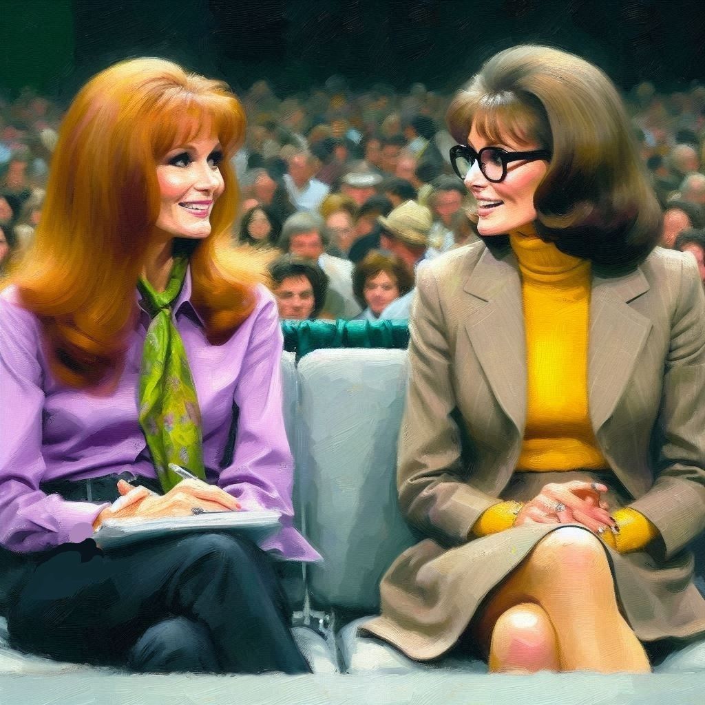 Daphne and Velma on "Oprah" in 2004.