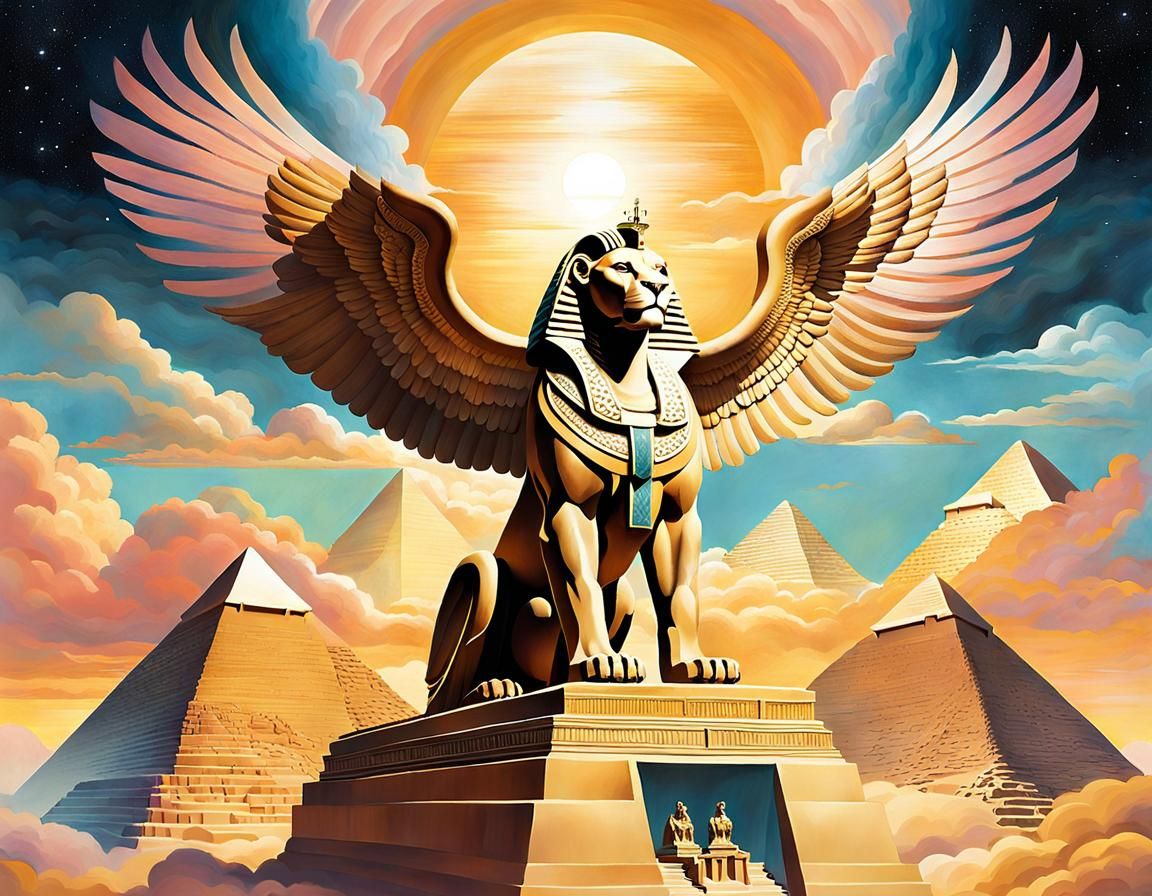 Sphinx Shining under the Sunlight 