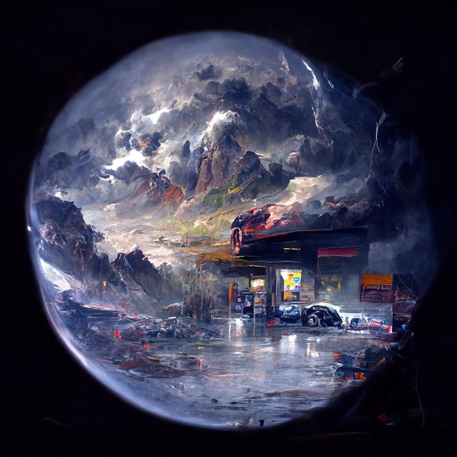 gas station on Mars