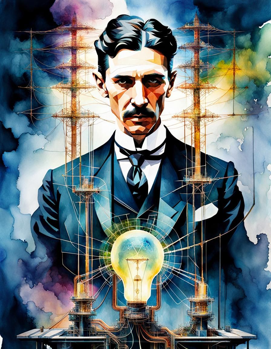 Nikola Tesla - AI Generated Artwork - NightCafe Creator