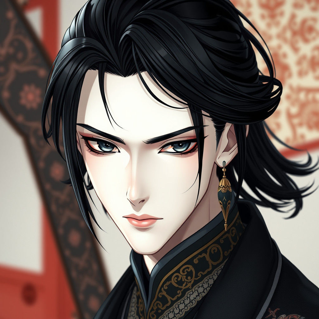 Slender Man in Anime and 3D Art Style