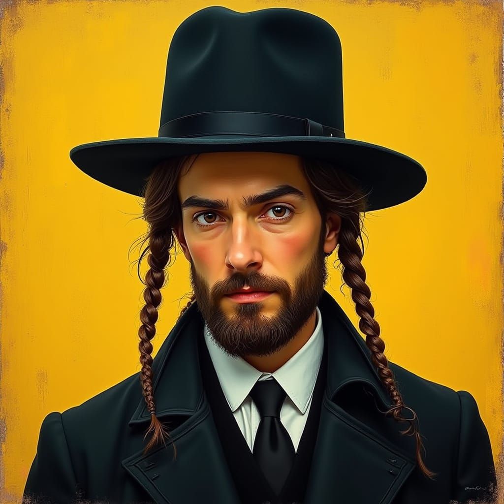 Young Hasidic Man with Dignity and Humility