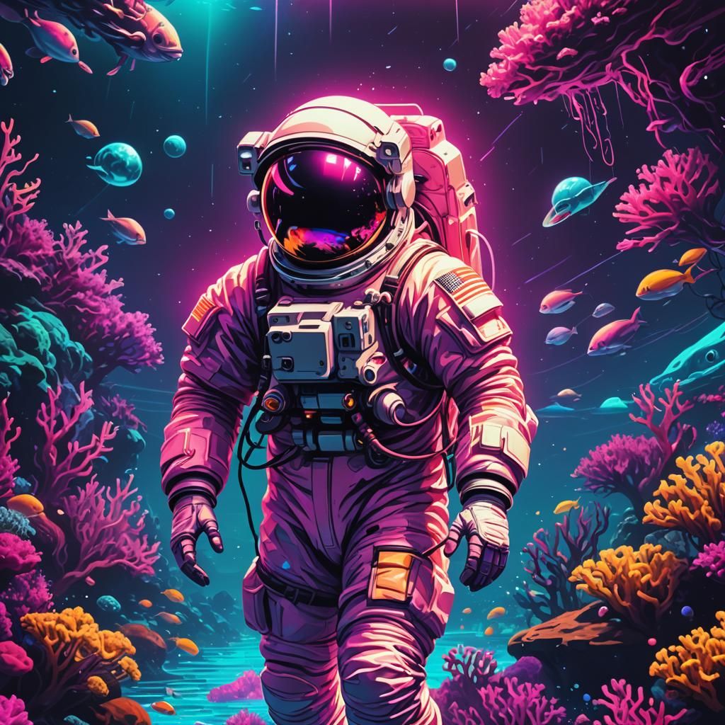 Astronaut in the ocean