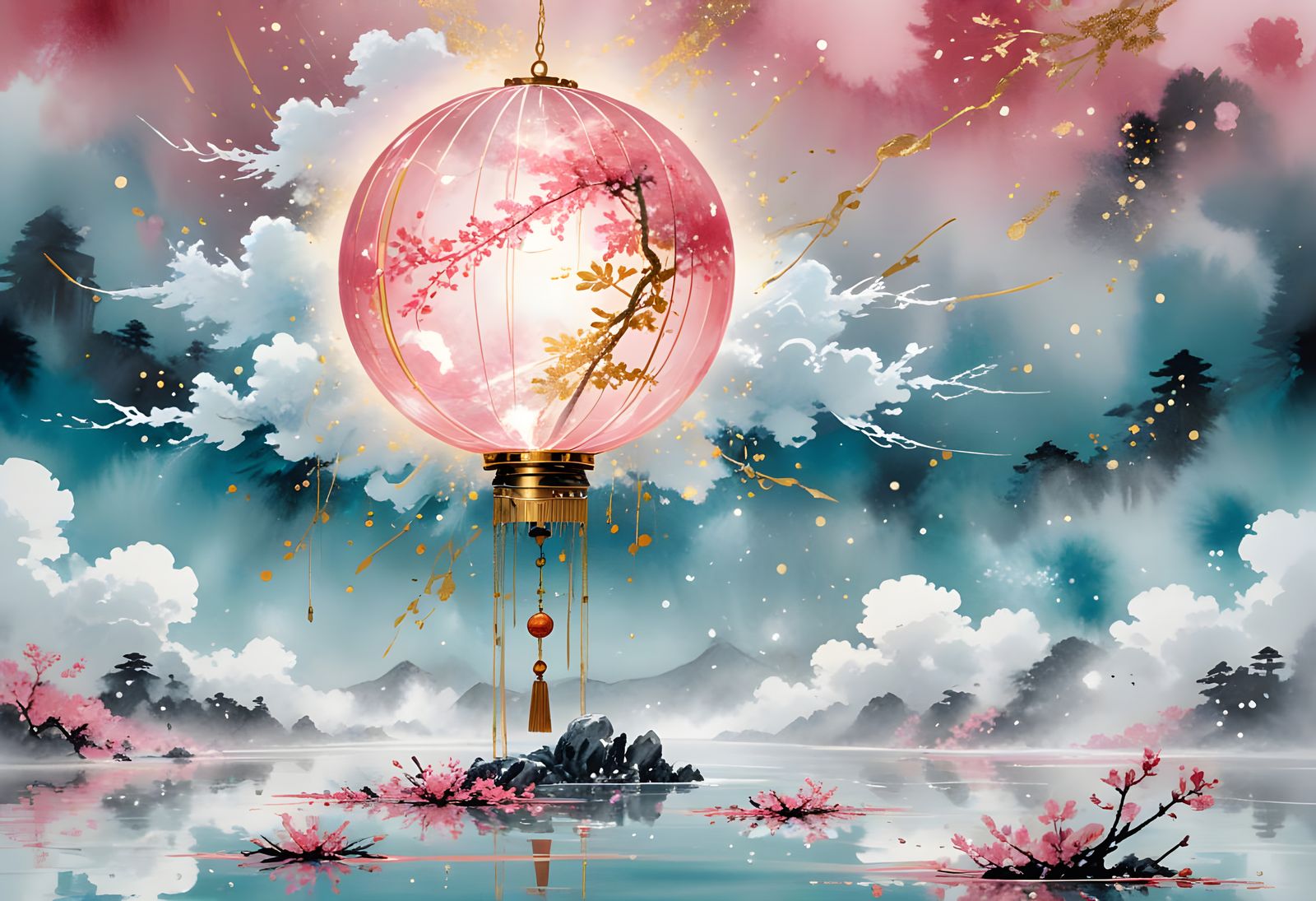 When a single lantern illuminates the world  by @CBm Cryptic and Hermetic Art