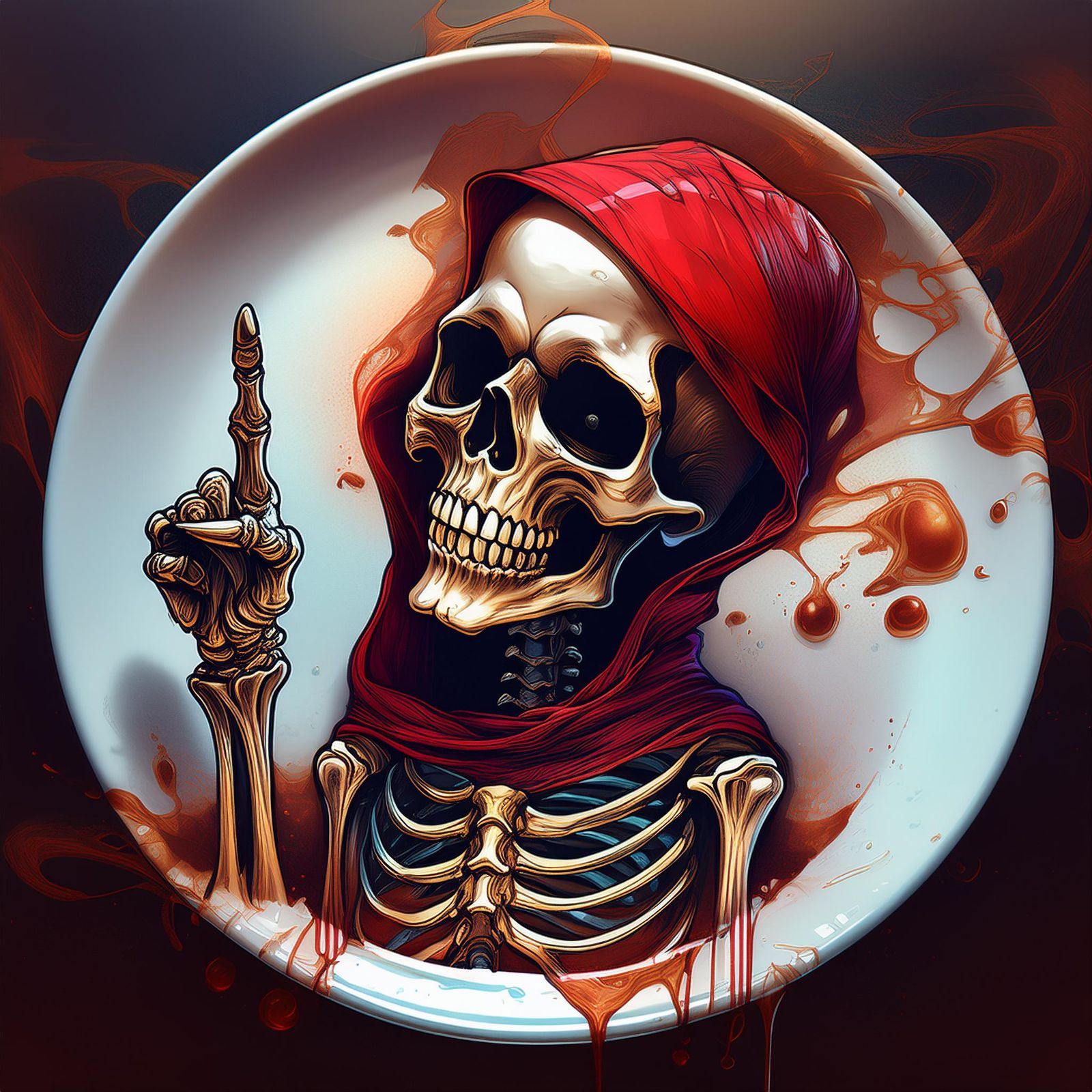 coffee oracle in red