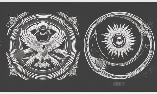 eagle, sun