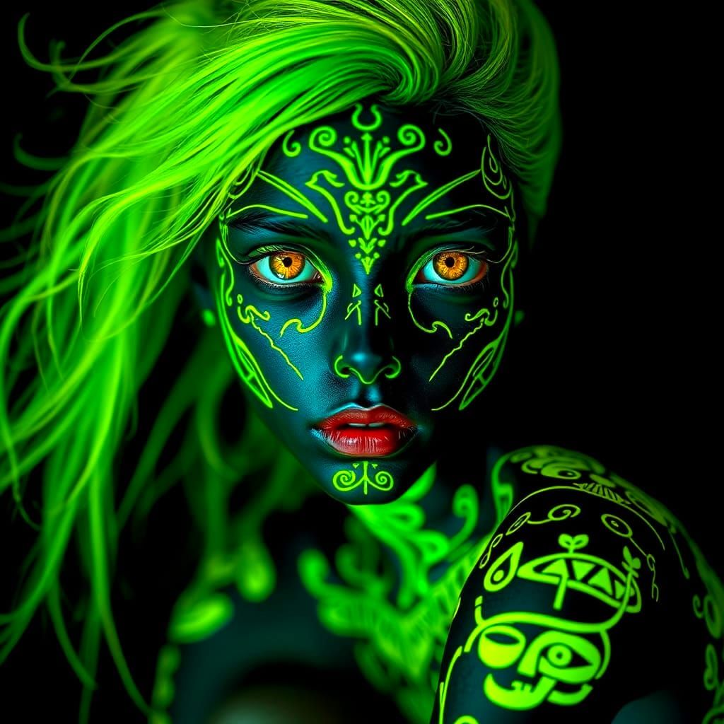 The Hieroglyphic Goddess #1  by @Miko