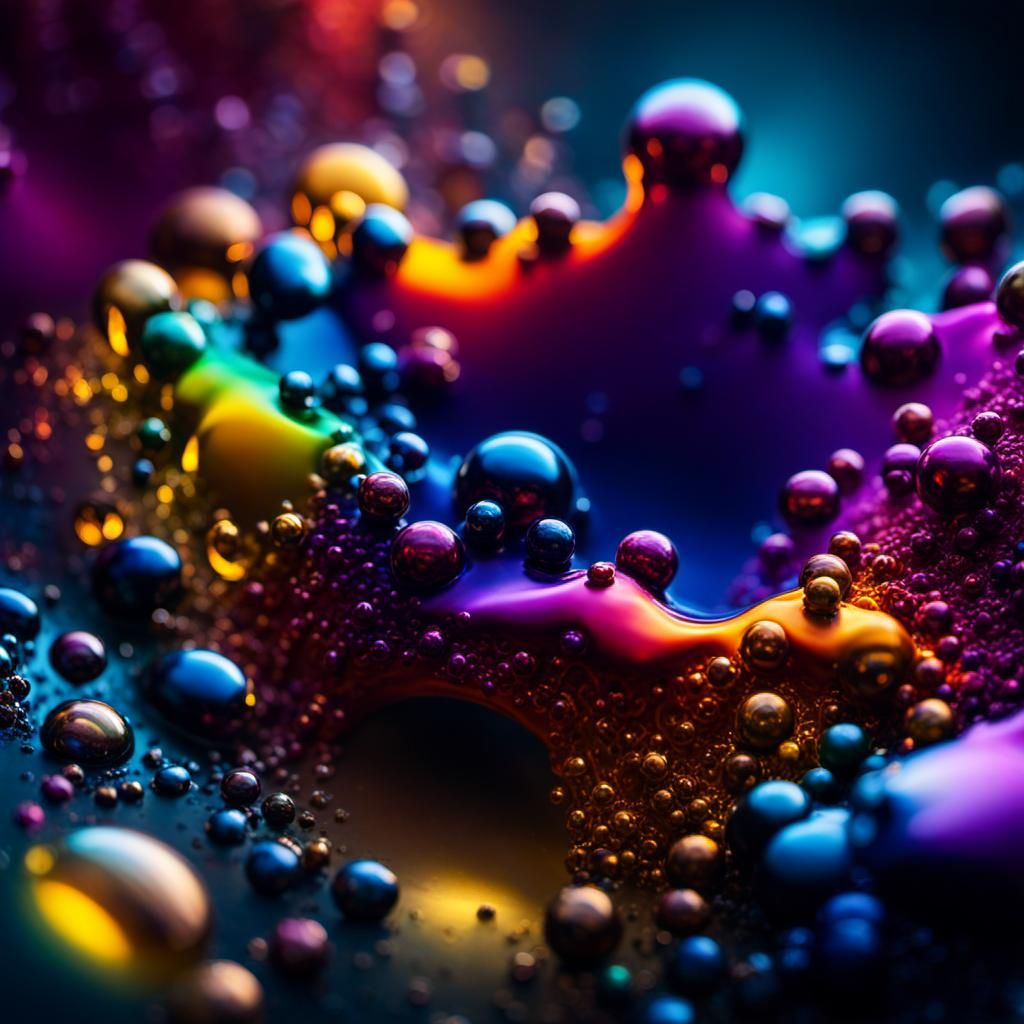 Multicolored chromatic goop