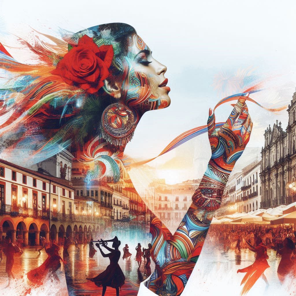 double exposure beautiful fantasy portrait landscape..