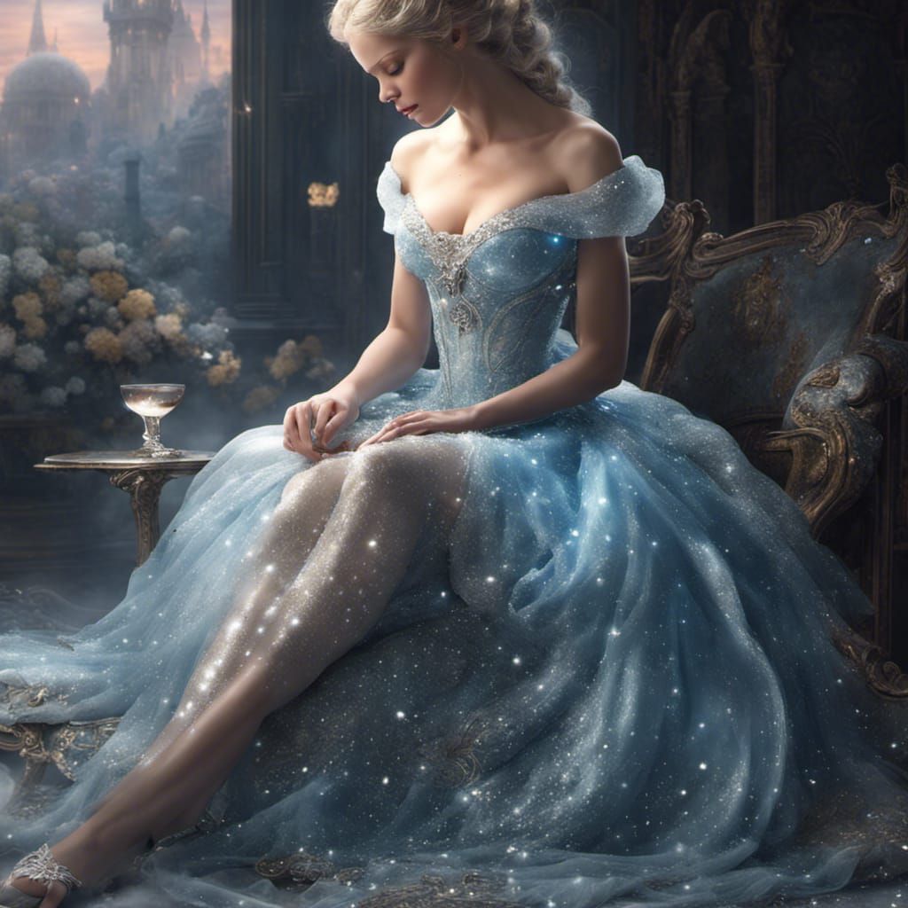 Sad Cinderella - AI Generated Artwork - NightCafe Creator