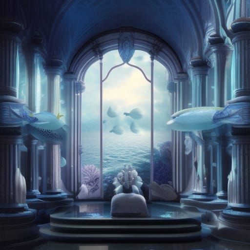 Palace Bedroom Under The Sea