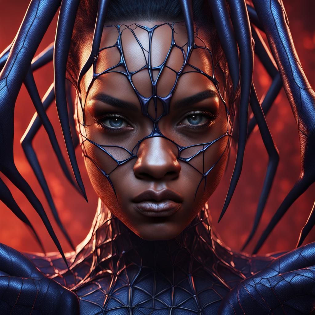 Halloween Edition: Rihanna as Spider Queen - AI Generated Artwork ...