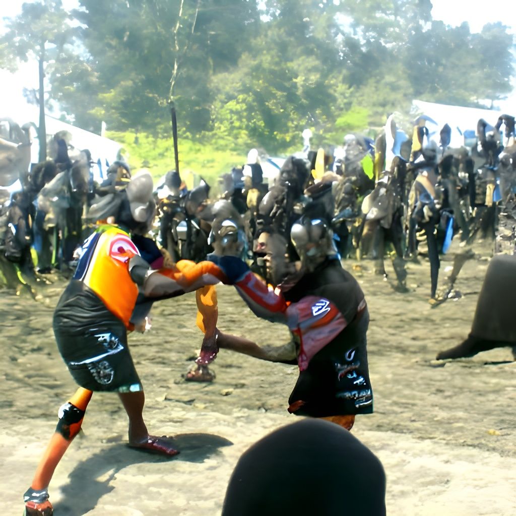 Clash between warriors