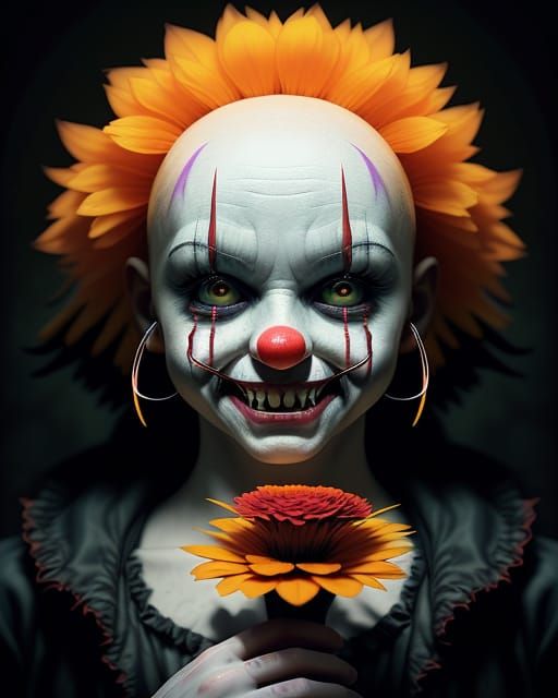 The Flower Clown Girl