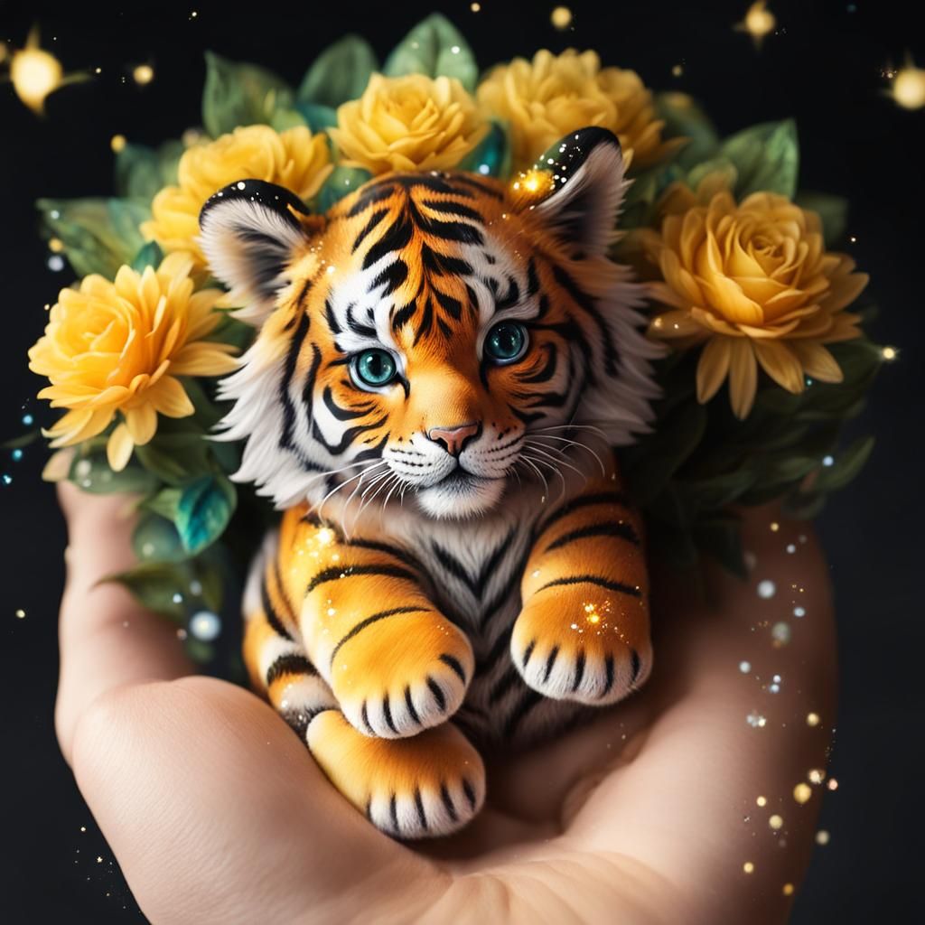 Cute mini tiger