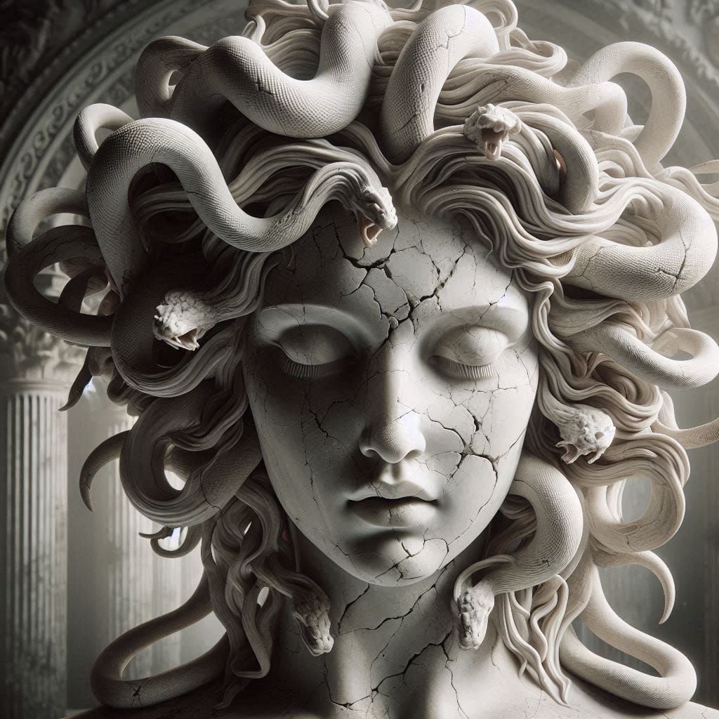 Medusa's Fate Ii - Ai Generated Artwork - Nightcafe Creator