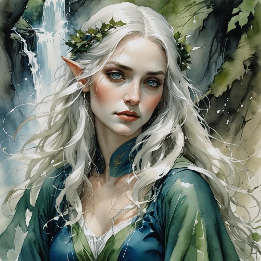 Enchanted Elf - waterfall