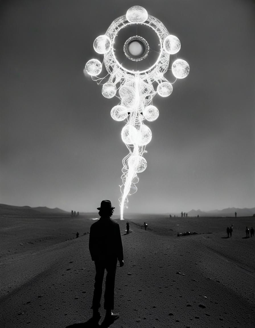 Burning Rave Man: Dada-Inspired Festival Photography