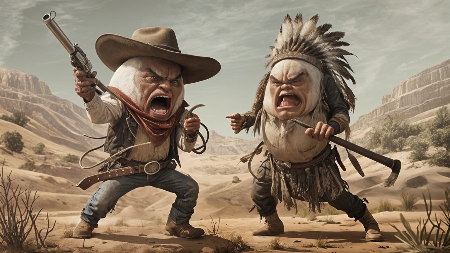 Angry Wild West Eggs.