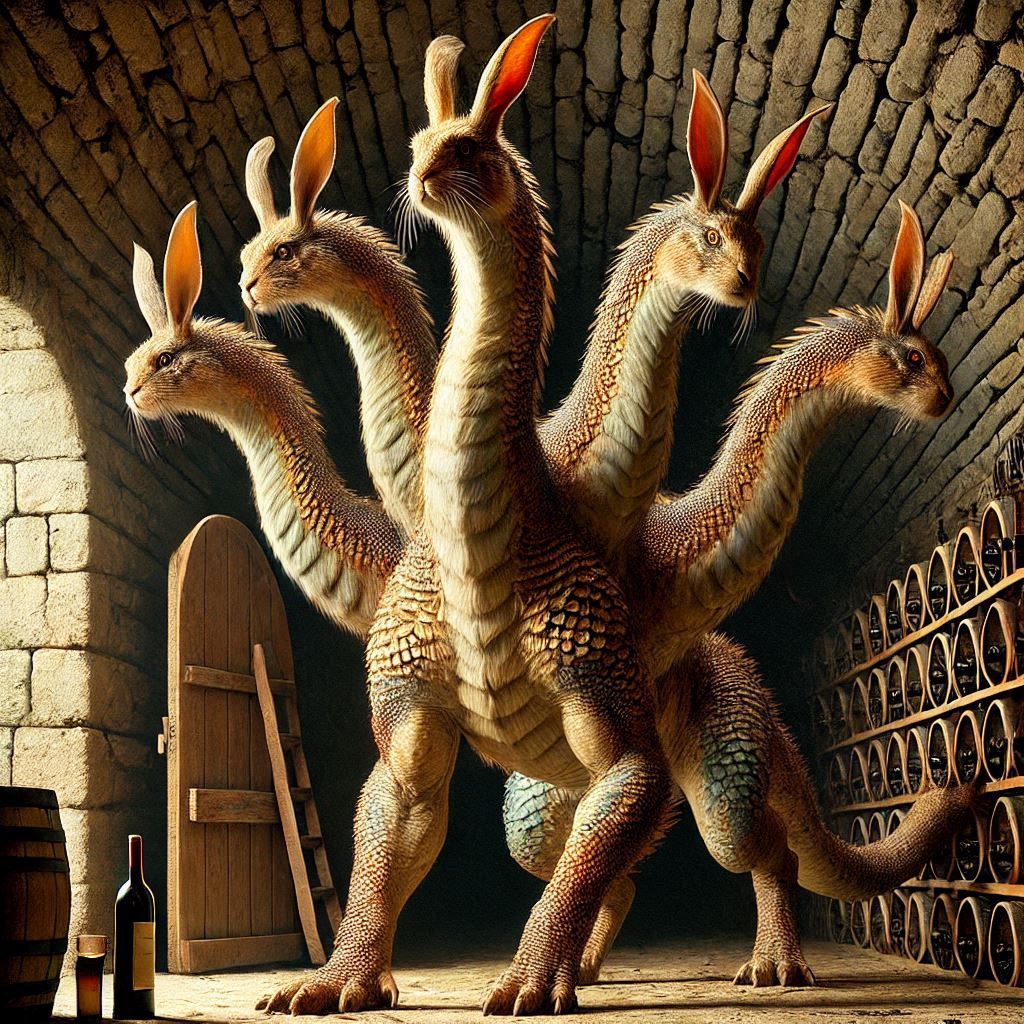 Itally, home of the greatest wine cellars and the monsters w...