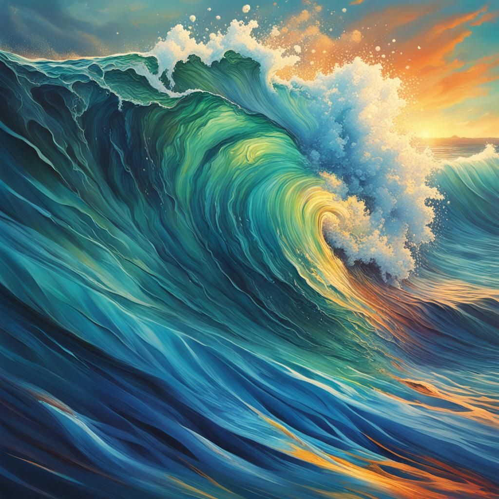 Ocean waves  by @Human