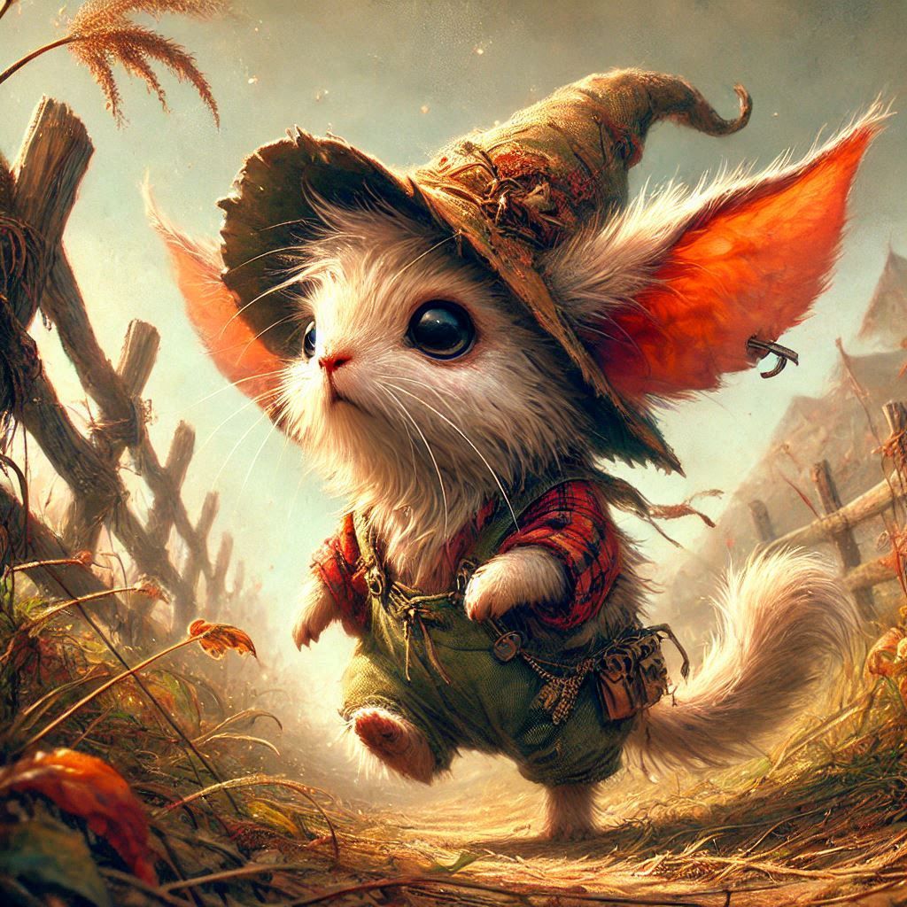 adorable fairy-tale fantasy creature portrait..