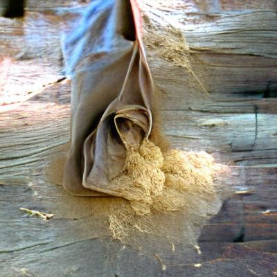 silk sack of sawdust