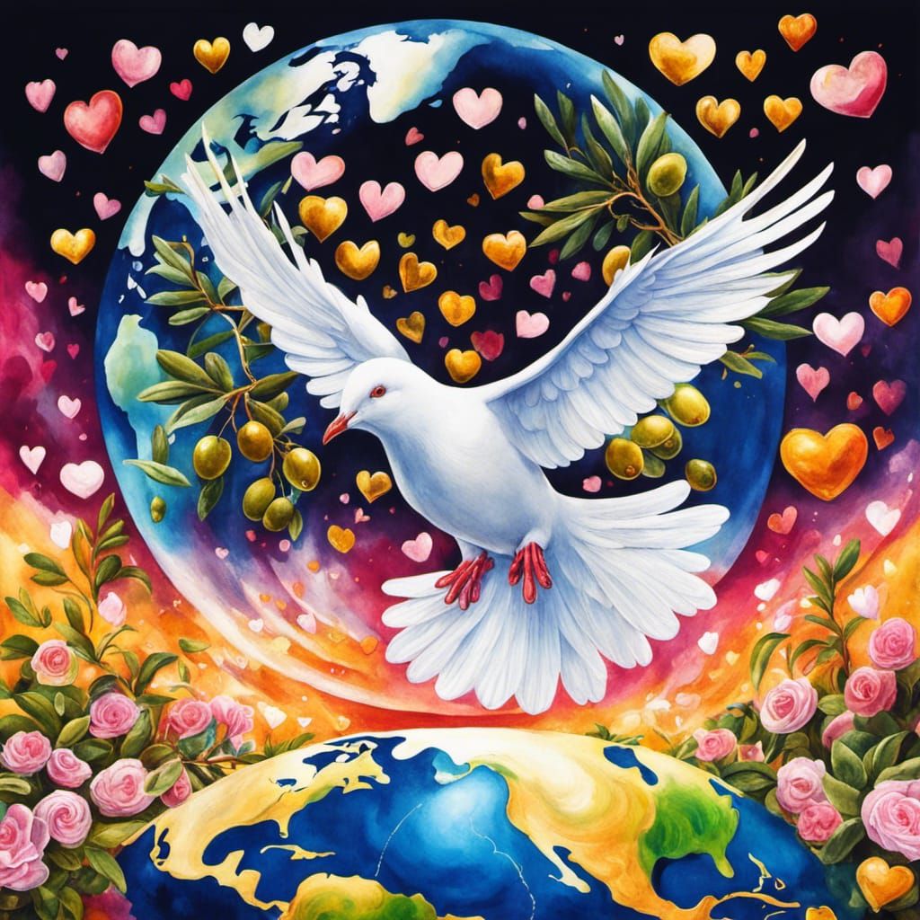 World Peace  by @WitteKraai