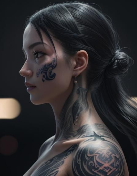 France theme angel and demon (tattoo:2.0) small  France them...
