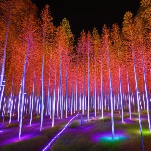 man making Electricity, Neon Lighting, shifting electrons, l...