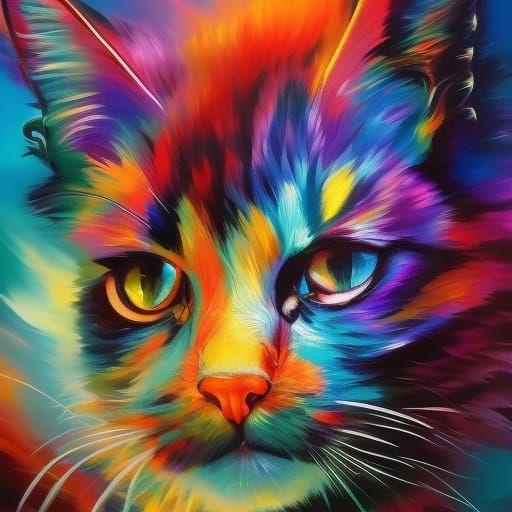 Crystal Cat AI Generated Artwork NightCafe Creator