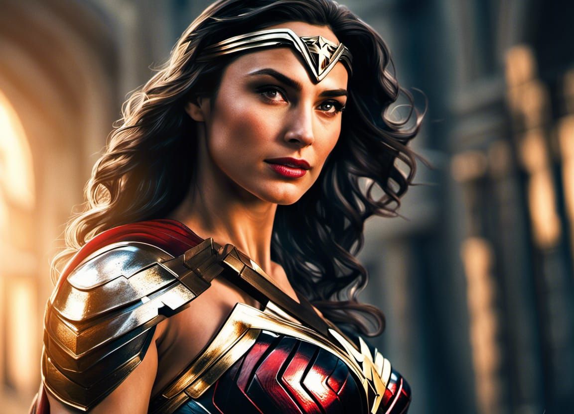 Gal Gadot as Wonder Woman - AI Generated Artwork - NightCafe Creator