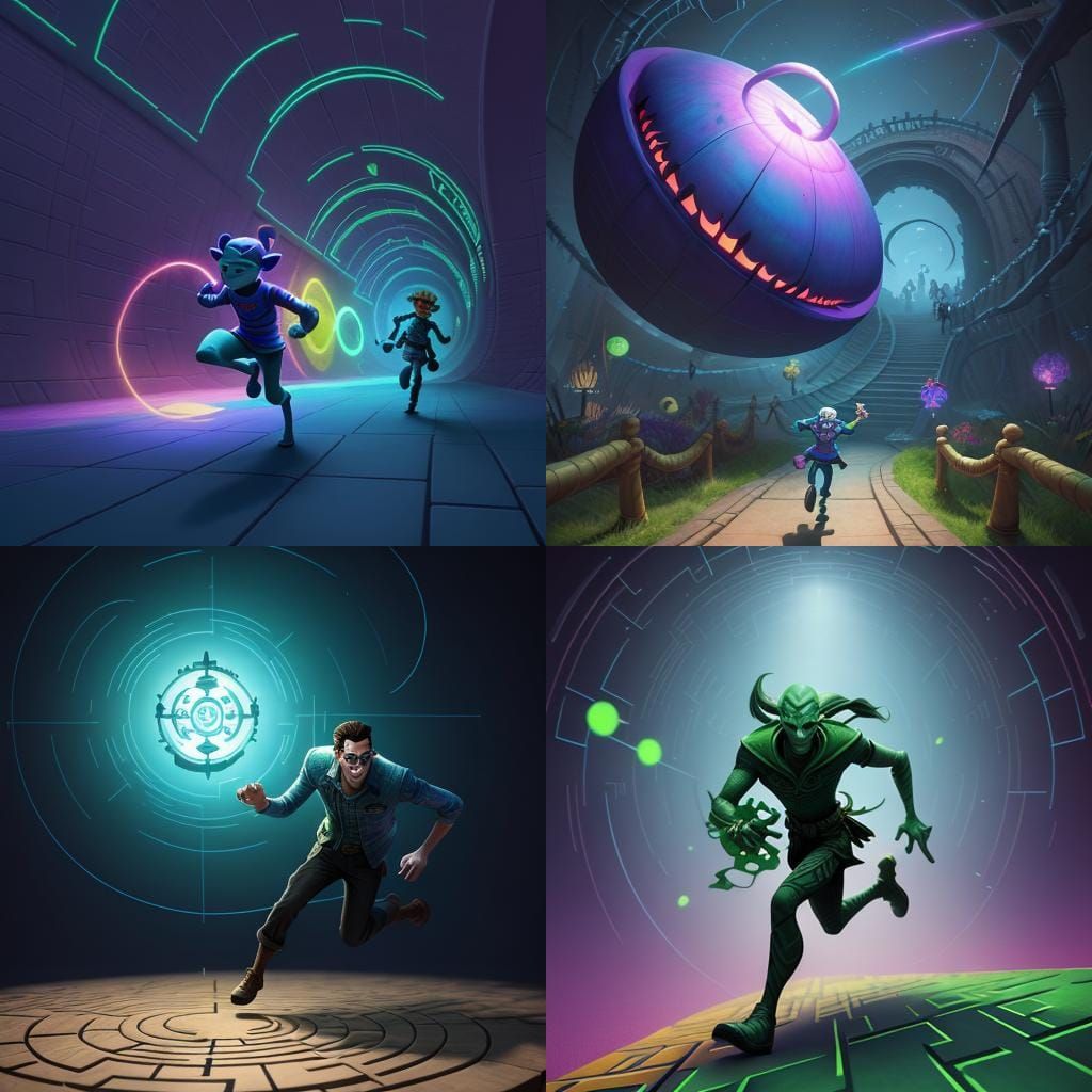 Running through the magicians maze, where gravity fails and ...