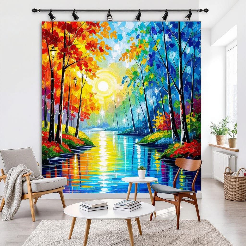 Artistic Decoration on a Plain Wall