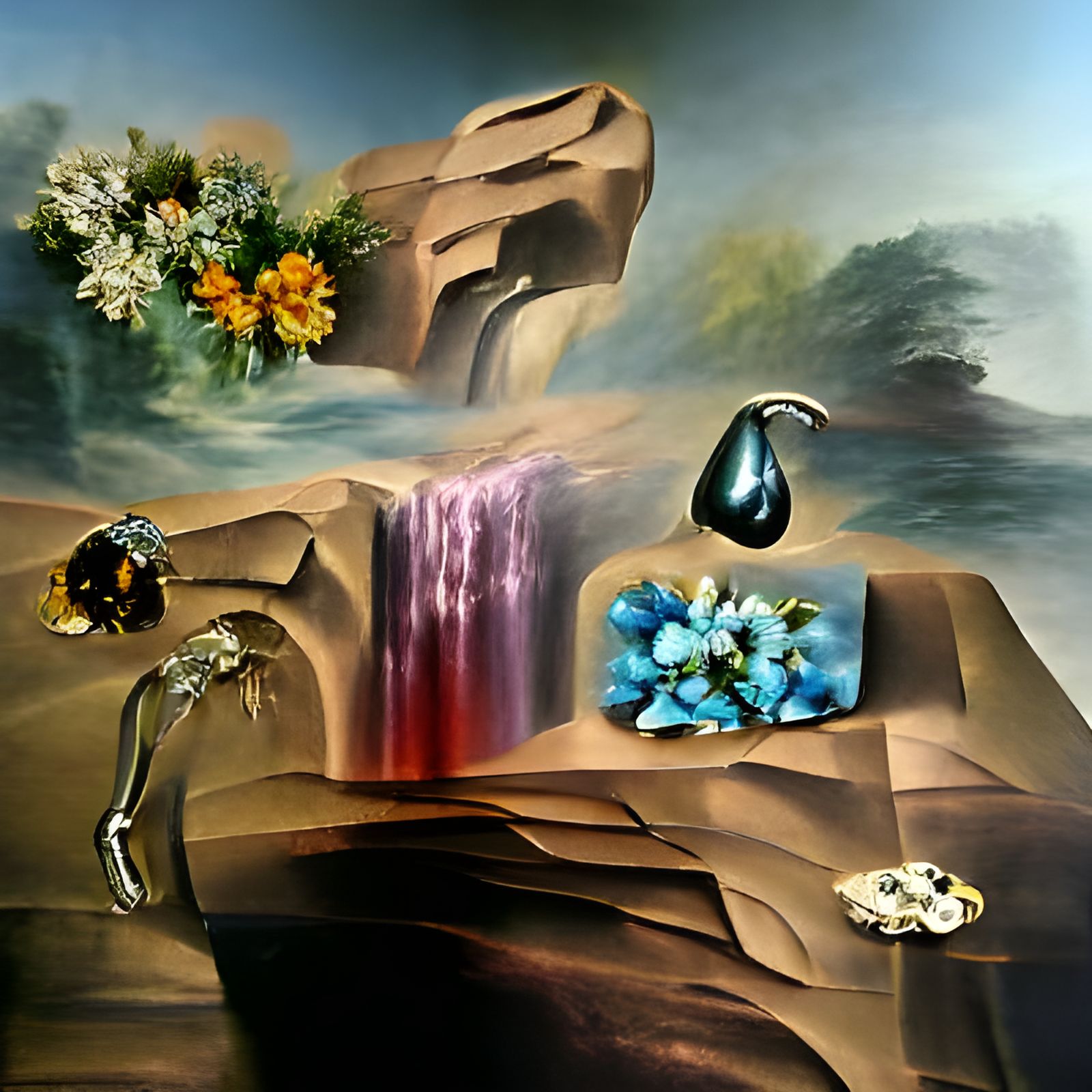 Gemstones and Waterfalls