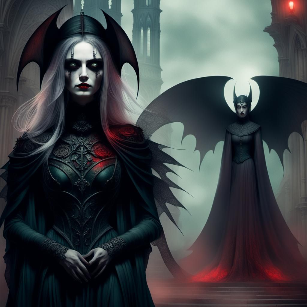 Gothic beauty amongst  the tragedy Raven  Intricate black and white patterns inside  skleton shape  photogram, a primitive photography techn...