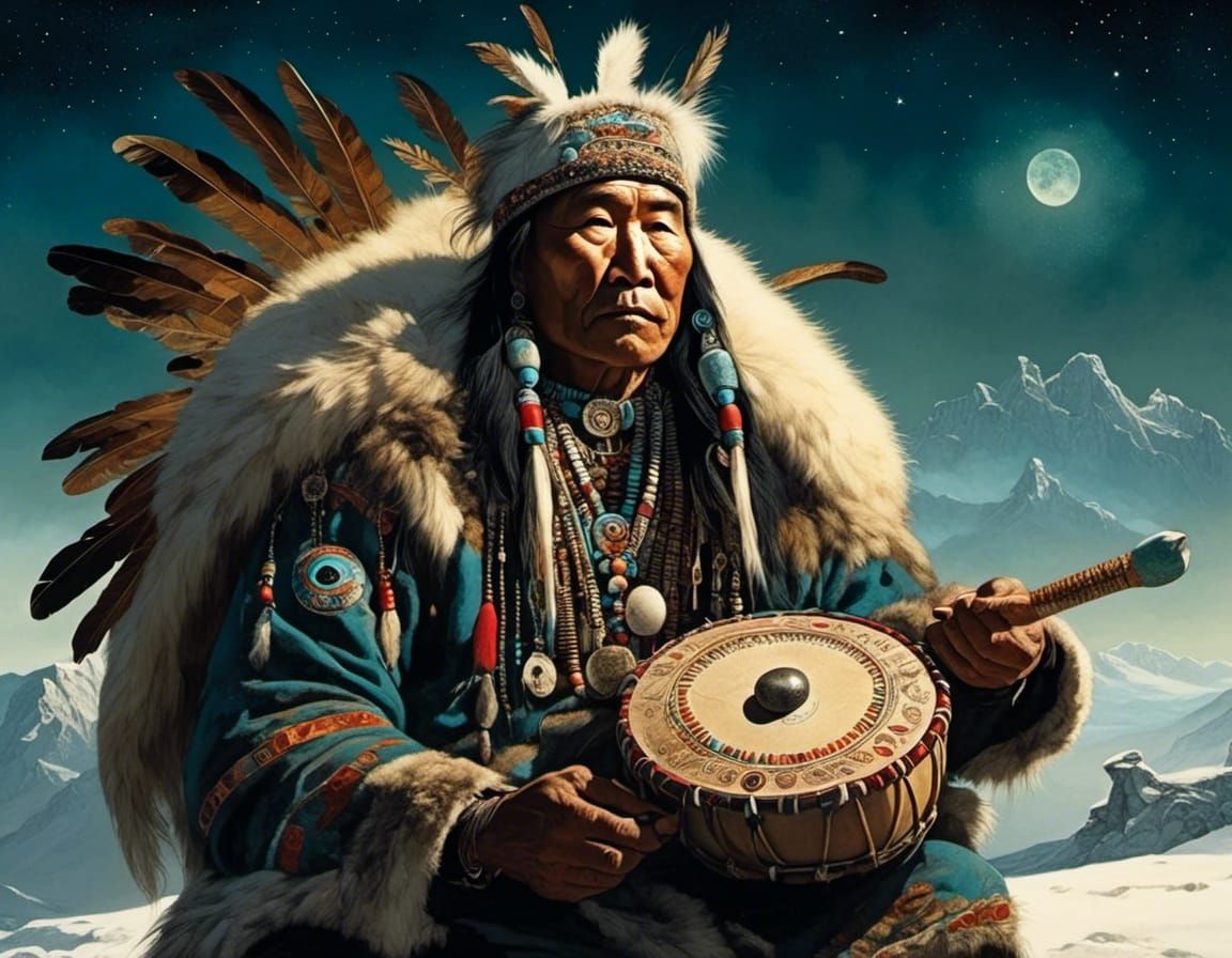 Inuit Shaman  by @Drone fly