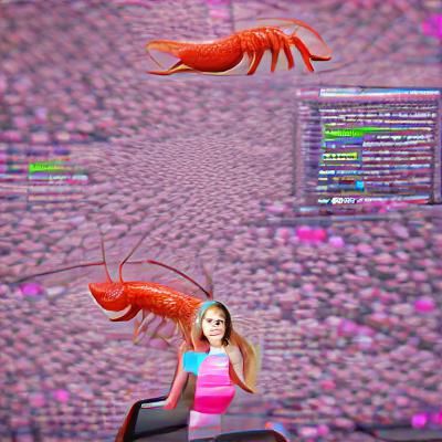 Gamer girl shrimp 8k resolution