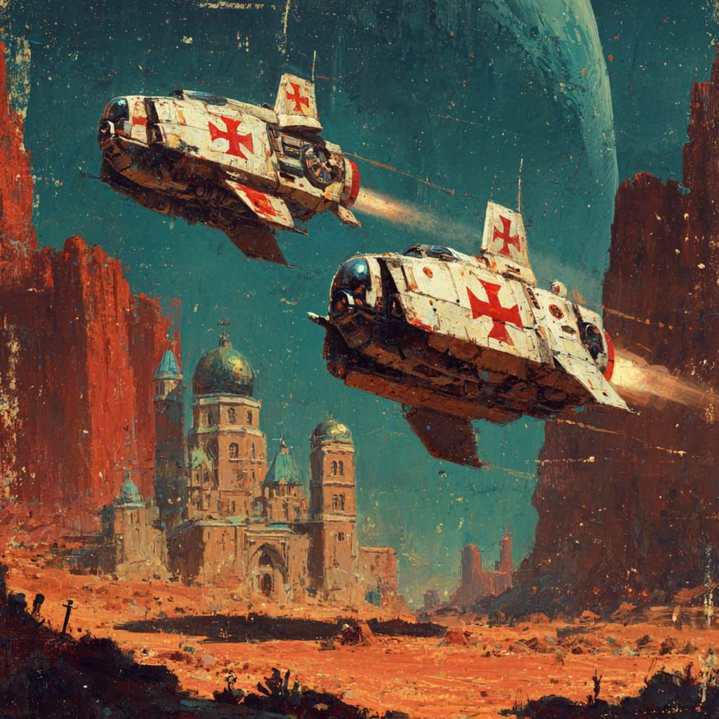 Holy Space Crusader 3000 AD.