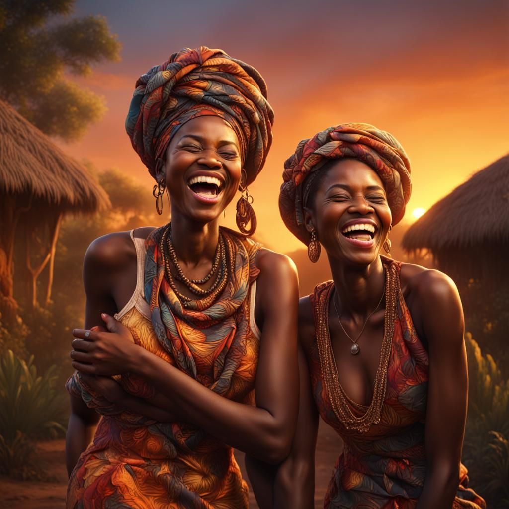 Sisters Joking Around  by @mathy_art_girl_305