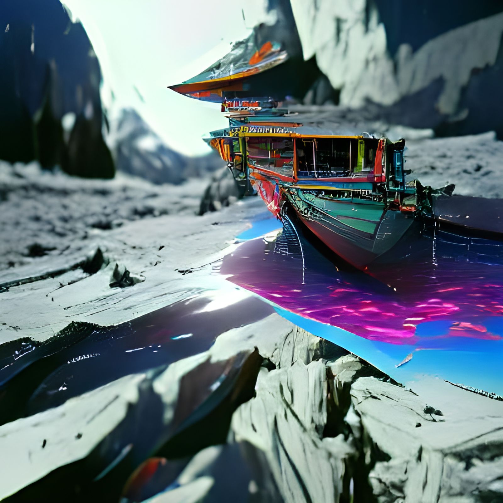 Boat in himalaya
