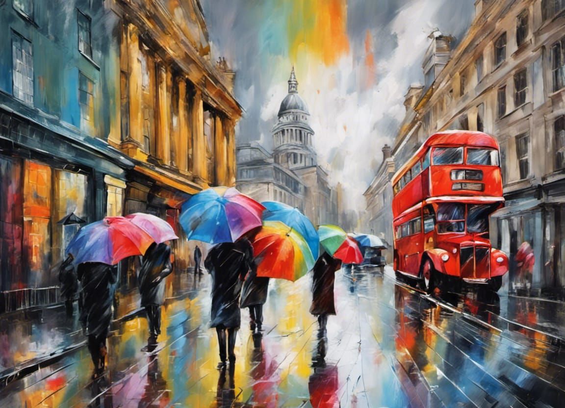 multi colour umbrellas  by @Paulo