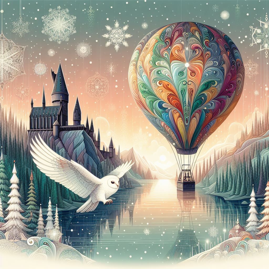 Hogwarts Hot Air Balloon Winter