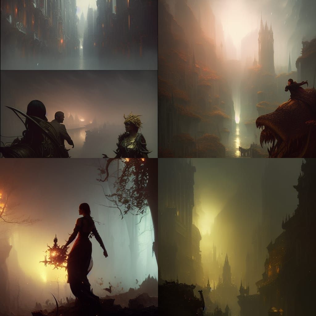 Felicidade: A Dark Fantasy Masterpiece in 8k